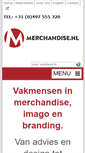 Mobile Screenshot of merchandise.nl