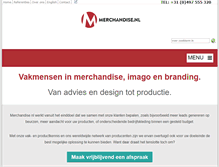 Tablet Screenshot of merchandise.nl